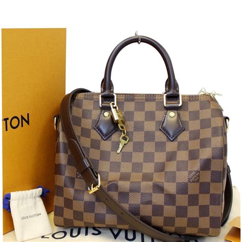 louis vuitton speedy bandouliere 25 damier ebene review|louis Vuitton Speedy 25 empreinte.